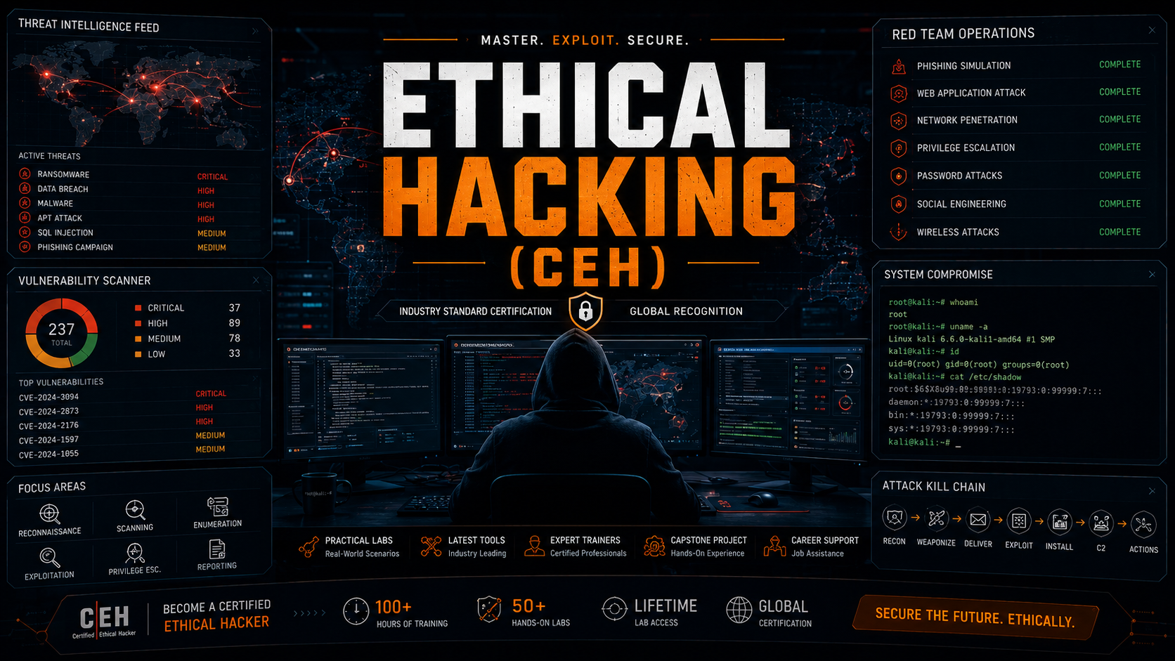 IT Security & Ethical Hacking (CEH framework)