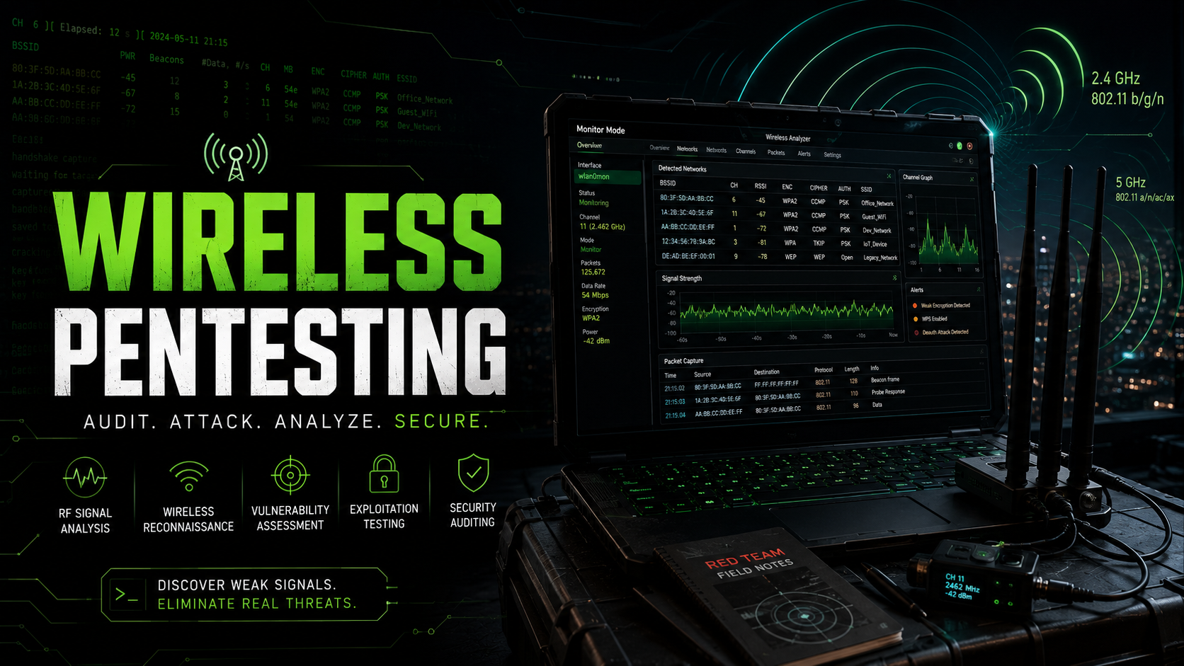 Advanced Wireless (Wi-Fi) Hacking & Pentesting Specialist